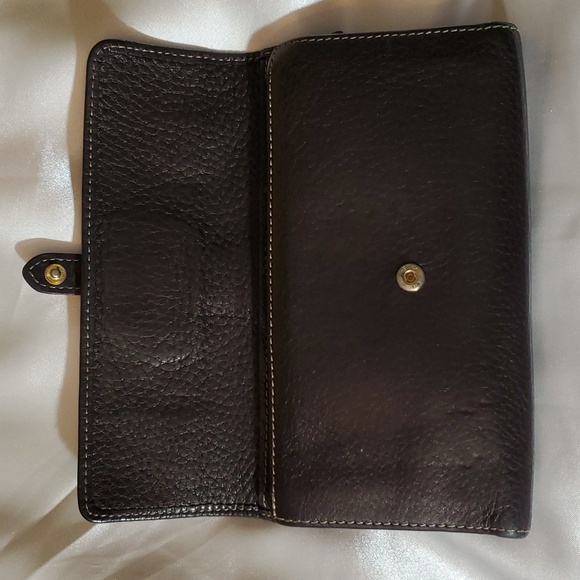 Authentic Vintage Brown Dooney & Bourke Checkbook Wallet - Picture 2 of 9